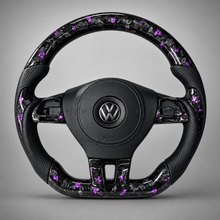 Volant VW  – Carbone Forgé Violet | Cuir Perforé
