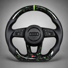 Volant Audi RS – Carbone Forgé Vert | Accents Verts